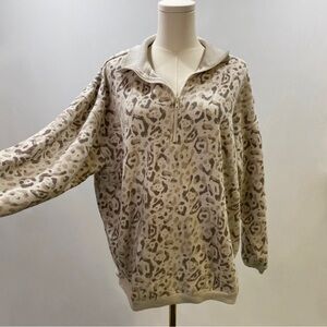 Aerie Patterned Quarter Zip